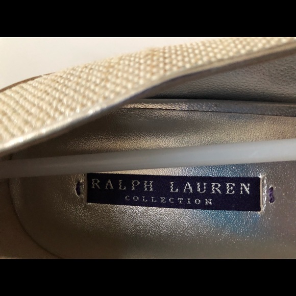 NEW! Ralph Lauren Collection Peep Toe Flats. - Picture 7 of 7